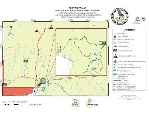 Parque Nacional Rincón de la vieja – Sector Pailas